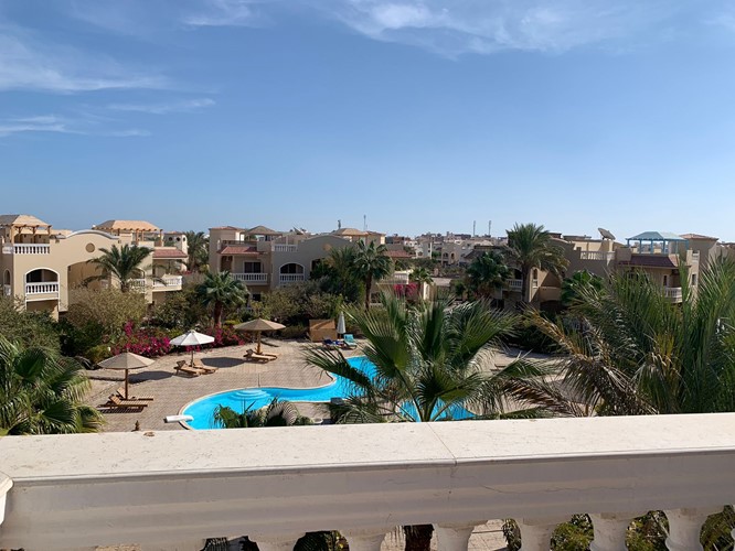 samostatná vila s výhledem na moře v Jamaran, Hurghada, Egypt .